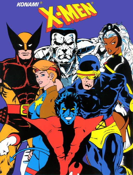 X-Men (2 Players ver AAA) Arcade Game Cover